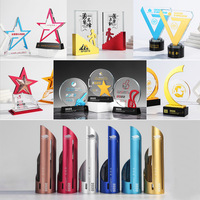 Les fabricants fournissent des tasses en métal personnalisées, trophée en métal poli, colonne Simple, 6 couleurs en option