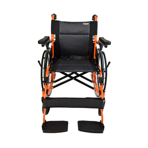 High-strength Aluminum Alloy Frame Rear-flip PU Armrest Portable Back Manual <strong>Wheelchair</strong> SYIV100-30A for Trip - Product Image 4