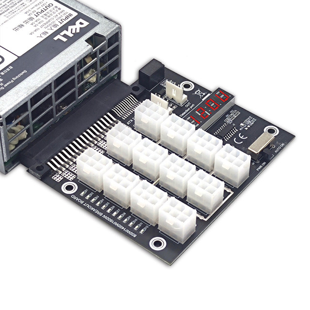 For Server Power Supply 6P to 36+24PIN Adapter Board for Multi-slot Graphics Card
