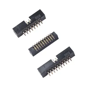LECHUAN 2.0mm 피치 180 도 직선 직각 SMT DIP 황동 금도금 남성 상자 또는 PCB 헤더 커넥터