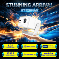 Mini projecteur vidéo d'extérieur HD, home cinéma portable, projection d'écran 4K 1080P, affichage WIFI BT, projecteurs intelligents