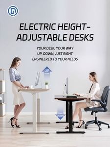 Bureau de jeu électrique à hauteur réglable avec moteur unique personnalisé, table multifonctionnelle pour la maison, le bureau et l'étude, réglable pour un confort optimal - Product Image 6