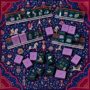 Juego <span class=keywords><strong>de</strong></span> Mahjong Plegable <span class=keywords><strong>de</strong></span> Lujo, Portátil, con Fichas Acrílicas, Serie Nutcracker, Diseño Woodlands Society, Duradero - Product Image 2