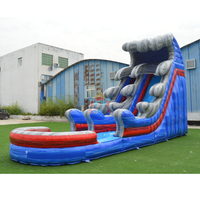 Toboggan aquatique gonflable en PVC commercial, utilisation intérieure/extérieure, pour adultes, enfants, écoles, centres commerciaux, maison, certifié CE, piscine