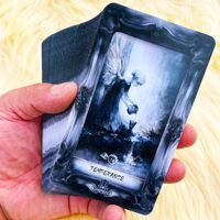 Cartes de tarot Dark Fantasy, jeu de 78 cartes avec guide et boîte, ensemble de tarot gothique, papier 400g, vente en gros, personnalisable