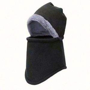 Cagoule unisexe en polaire thermique chaude et douce, ajustable, pour sports d'hiver en extérieur, masque intégral - Product Image 6