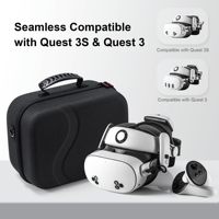 Étui portable personnalisable en EVA pour casque VR, avec fermeture éclair, design simple, résistant à l'eau, pour sac de protection de jeu