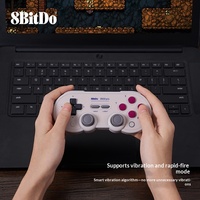 Manette sans fil 8BitDo SN30 Pro Gris avec joysticks à effet Hall, vibration et fonction Turbo pour PC, Steam, Android, Switch