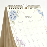 Impresión de Calendarios de Pared Personalizados al por Mayor, Calendario Mensual de Pared con Espiral