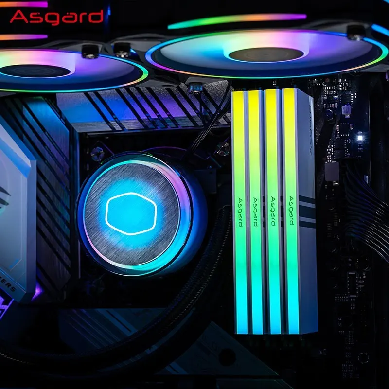 Asgard 16GB DDR4 8GX2Kit Ramメモリddr43600 mhz Ram RGB X.M.P (コンピューターハードウェア用) 水冷ケース照明同期