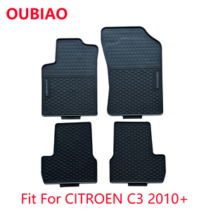 FOR <strong>CITROEN</strong> <strong>C3</strong> 2010- Interior <strong>Car</strong> Accessories PVC Waterproof <strong>Car</strong> Floor <strong>Mat</strong> 2D <strong>Car</strong> <strong>Mat</strong> Durable Floor <strong>Mat</strong> Manufacturer Price - Product Image 1