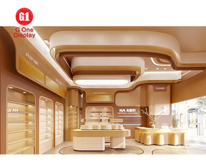 Bespoke Luxury Cosmetic Shop Interior Fit-out LED Illuminated Makeup Retail Showcase Design-to-Production Solution - Product Image 5