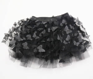 Ensemble de jupe tutu noire à papillons pour filles MS, costume de fée pour enfants, bandeau, gants, kit de déguisement pour fête d'Halloween, cosplay - Product Image 3