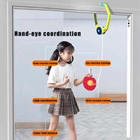 Entraîneur de ping-pong portable réglable multicolore pour usage intérieur, jouet de tennis de table suspendu pour enfants