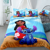 Ensemble de literie pour enfants avec impression numérique d'anime mignon, 3 pièces, design de dessin animé, housse de couette pour dortoir