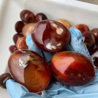Pierre de paume en agate rouge de qualité supérieure, cristal naturel de cornaline rouge, pierre de paume en cristal à vendre