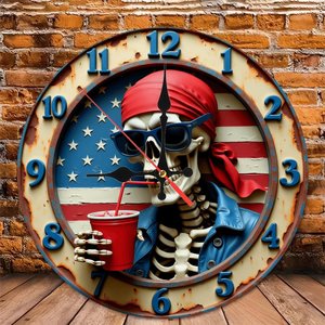 Round Wooden Wall <b>Clock</b> 25x25Cm Silent Non Ticking Home Bedroom Office Decor <b>Clock</b> - Product Image 5