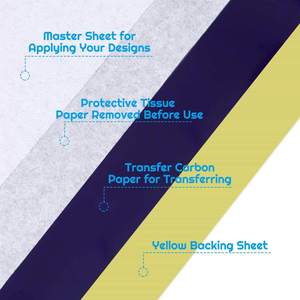 Papier de transfert de tatouage pour artiste de tatouage, 4 couches, 100 feuilles par boîte, format A4 Spirit master Carbon, pochoir thermique - Product Image 6
