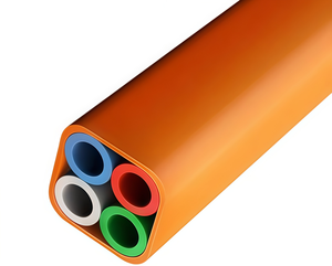 Micro-conduits HDPE à code couleur 4 voies et 7 voies pour l'installation directe de tubes DI pour les projets de déploiement de réseaux de fibres optiques FTTH et FTTx - Product Image 4