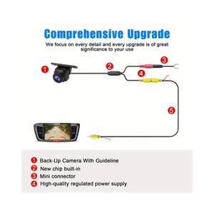 Caméra <span class=keywords><strong>de</strong></span> recul HD dynamique avec vision nocturne grand angle automatique AHD/CCD et lignes <span class=keywords><strong>de</strong></span> guidage intelligentes - Product Image 6