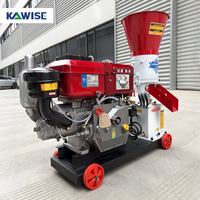 Machine à granulés d'aliments pour porcs à usage agricole avec moteur diesel et diamètre de granulés de 2,5 à 8 mm