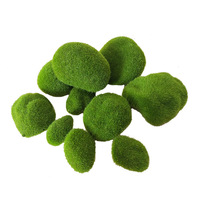 Pierre de mousse simulée Micro paysage décoration bricolage flocage pierre de mousse plante verte mur décoratif pierre accessoires