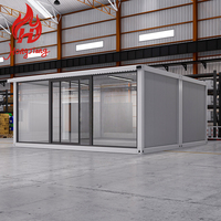 Casa Prefabricada Modular de Lujo Personalizada para Tienda o Restaurante, Casa Ensamblada Prefabricada con Ventanas de Vidrio, Casa Contenedor