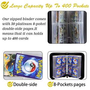 <span class=keywords><strong>2022</strong></span> gros tcg personnalisé baseball 4 9 <span class=keywords><strong>poches</strong></span> 400 900 cartes à échanger cas album livre titulaire dossier photo poke lun liant - Product Image 5