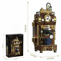 Machine à café à vapeur rétro Huiji H1026, blocs de construction MOC, 1091 pièces, kit de modèle créatif, cadeaux pour adultes, collectionneurs