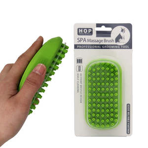 Cepillo para Pelo de Perro Ecológico con Cerdas Suaves de TPR, Herramienta Sostenible para el Cuidado de Mascotas, para Bañar y Masajear - Product Image 2