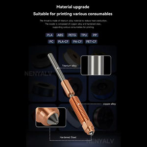 <span class=keywords><strong>Buse</strong></span> en titane en acier trempé tout-en-un / Débit élevé 0,2-0,8 mm pour Hotend Creality K1 K1C K1 Max <span class=keywords><strong>Ender</strong></span> <span class=keywords><strong>3</strong></span> V3 - Product Image 4