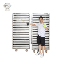 Chariot de boulangerie en aluminium 16 niveaux 400x600mm, étagère de séchage de qualité alimentaire pour hôtels et restaurants, pour plats et moules de cuisson