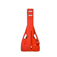 Barrière de sécurité routière extensible en plastique de prix d'usine portative, barrières de sécurité pliantes en caoutchouc de 2 mètres