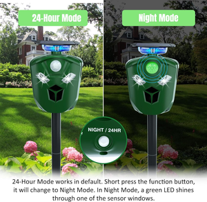 เครื่องไล่สัตว์ด้วยพลังงานแสงอาทิตย์ใช้พลังงานแสงอาทิตย์ใช้ในสวนสำหรับกลางแจ้งใช้ในสวนนกพิราบกระรอกกระต่าย<span class=keywords><strong>จิ้งจอก</strong></span>กวางสุนัขและแมวใช้ไล่แมลงด้วยอัลตราโซนิค - Product Image 5