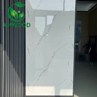 Panneau mural en PVC imitation marbre UV, facile à installer, pour décoration intérieure.