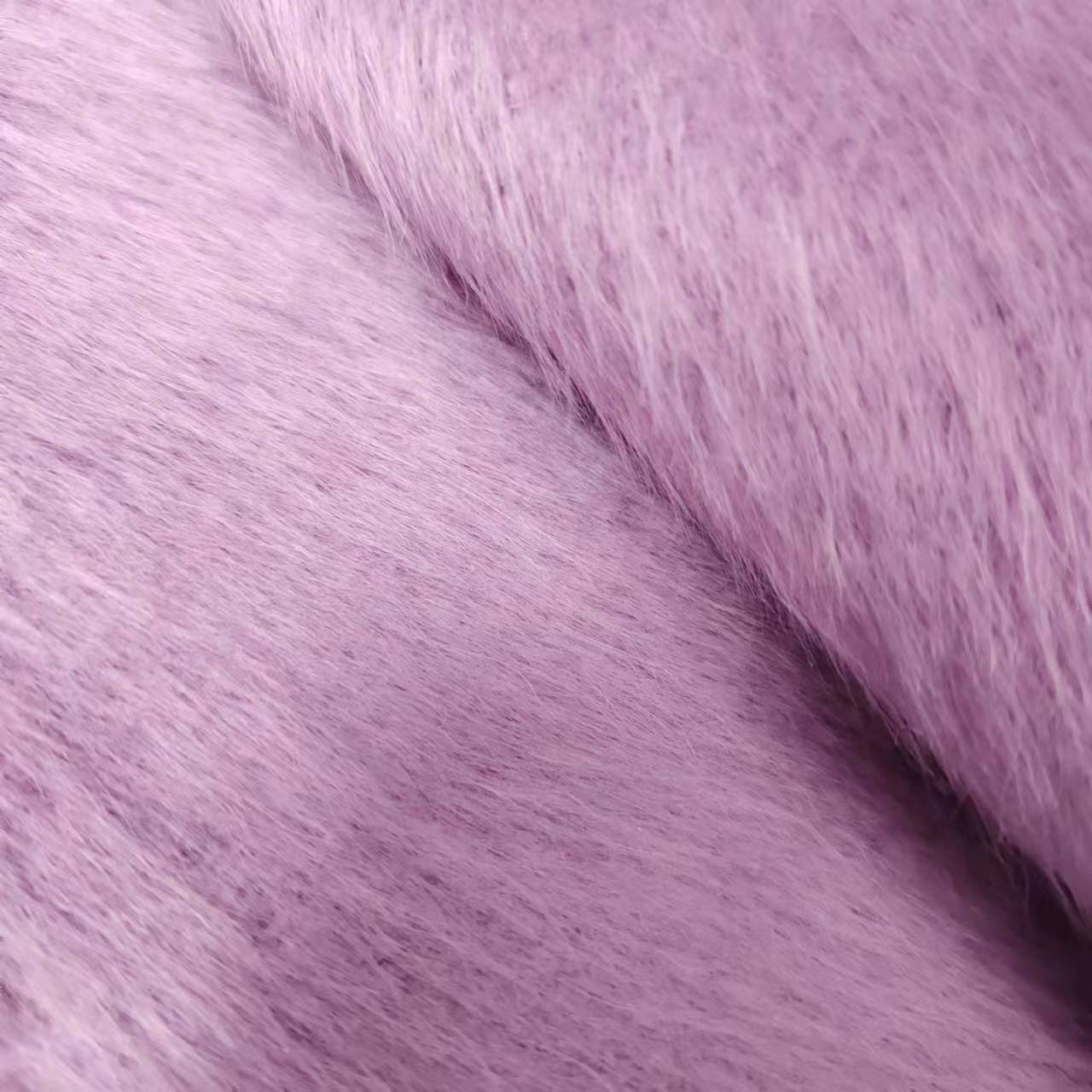 720g/m 82%wool 8%Mohair 5% Alpaca 5% Nylon Single Side Long Hair Suri Long Wool Feel Wool Coat Fabric