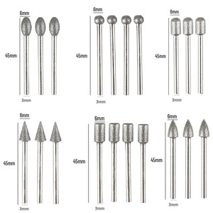 Diamond Grinding Bits 6mmx3mm 20pcs For Stone Gem Jewelry Carving <b>Tools</b> - Product Image 2