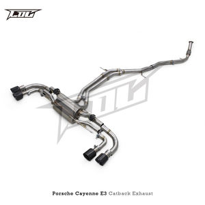 Sistema de <span class=keywords><strong>escape</strong></span> BSK Valvetronic para <span class=keywords><strong>Porsche</strong></span> <span class=keywords><strong>Cayenne</strong></span> E3 3,0 T 2018-2023 Race Sport SUS304 tubo medio Alxe Back Catback silenciador - Product Image 6