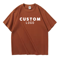 T-shirts de sport pour hommes en coton surdimensionné de 280 grammes, de bonne qualité, teints unis, avec logo personnalisé DTG, t-shirts imprimés en gros à bas prix pour hommes