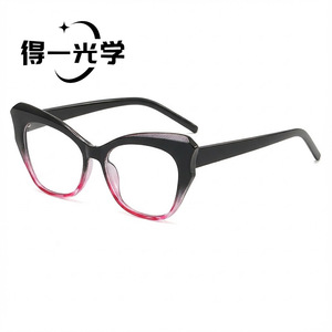 Lunettes de vue œil de chat, verres anti-lumière bleue, monture moyenne unisexe, verres en polycarbonate, style rétro - Product Image 5