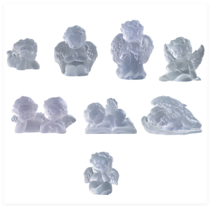 Figurine d'ange miniature transparente 3D de style européen, adorable jouet accessoire cadeau pour jardin, petite figurine de danseuse féerique - Product Image 4