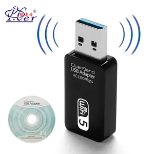 USB WIFI 어댑터 AC 1300Mbps USB 3.0 듀얼 밴드 2.4G/5G 미니 802.11AC 무선 네트워크 어댑터 WIFI 무선 동글 PC 용