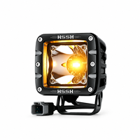 HSSH Phare de travail LED bicolore 2 pouces 30W, faisceau spot blanc et jaune doré, pour conduite tout-terrain, ATV, UTV, camion, SUV