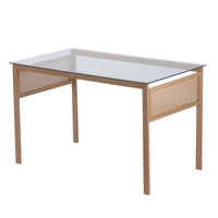 Ensemble de table à manger moderne et classique à 6 chaises, table à manger en verre de luxe pour 8 personnes, prix abordable