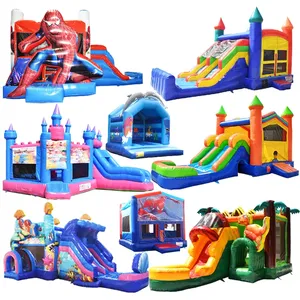 Trung Quốc nảy lâu đài thương mại <span class=keywords><strong>Inflatable</strong></span> candyland bouncy trượt combo vui vẻ cho trẻ em <span class=keywords><strong>Inflatable</strong></span> nhảy trượt Bouncer - Product Image 5