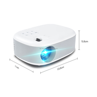 Projecteur LCD 1080P avec décodage 720P, prise en charge du streaming multimédia et de la mise en miroir d'écran, design portable