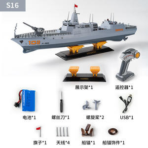 Bateau télécommandé 2,4G, modèle de croiseur, navire de guerre avec capteur de mouvement, <span class=keywords><strong>cadeau</strong></span> pour garçons, piles incluses - Product Image 6