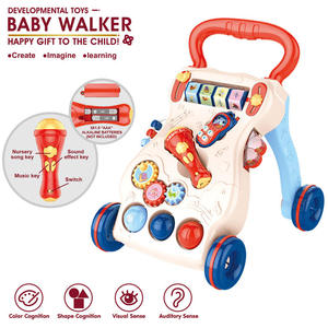 Jouet d'apprentissage de la marche pour bébé, trotteur Montessori pour tout-petit, centre d'activités avec roues pour garçons et filles - Product Image 2