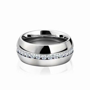 Anello in Titanio Nero da Uomo 5/6/8/10mm, Fede Nuziale per Uomo e Donna, Anelli di Fidanzamento, <span class=keywords><strong>Gioielli</strong></span> di Moda per Coppie - Product Image 3