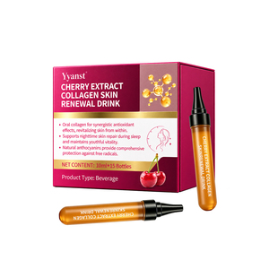 Boisson liquide orale de beauté au collagène OEM ODM avec anthocyanes de cerise 10ml*15 bouteilles – Soutient la réparation nocturne antioxydante de la peau - Product Image 1